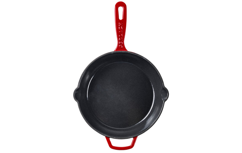NATUR IRON zestaw bordowy 4el.: Brytfanna żeliwna 5,5l + Garnek żeliwny 3l + Garnek żeliwny 5l + Patelnia żeliwna 28 cm