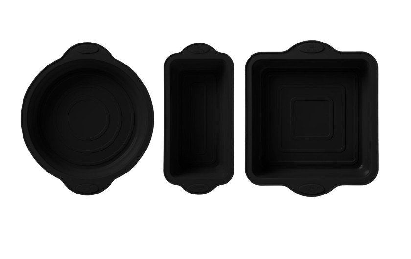 Zestaw form silikonowych do pieczenia SMART BLACK 3 el.