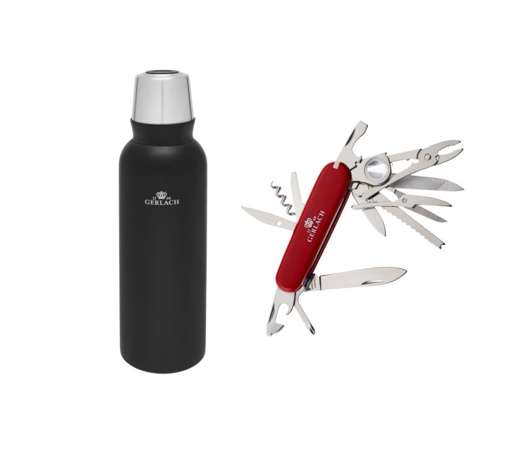 Zestaw outdoor termos ASSIST 1.0l + scyzoryk ASSIST 20 funkcyjny