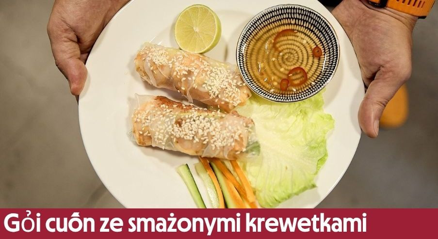 Gỏi cuốn ze smażonymi krewetkami – spring rollsy po wietnamsku