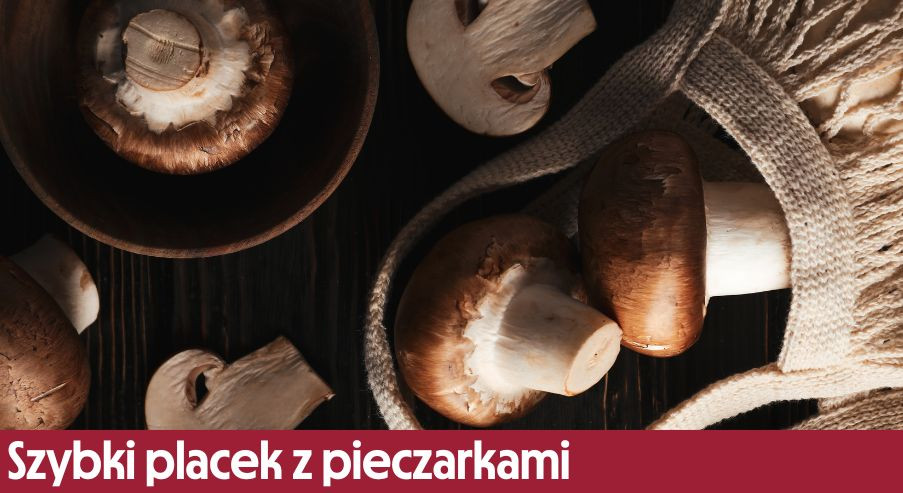 Szybki placek z pieczarkami – przepis na szybką i smaczną a'la pizzę