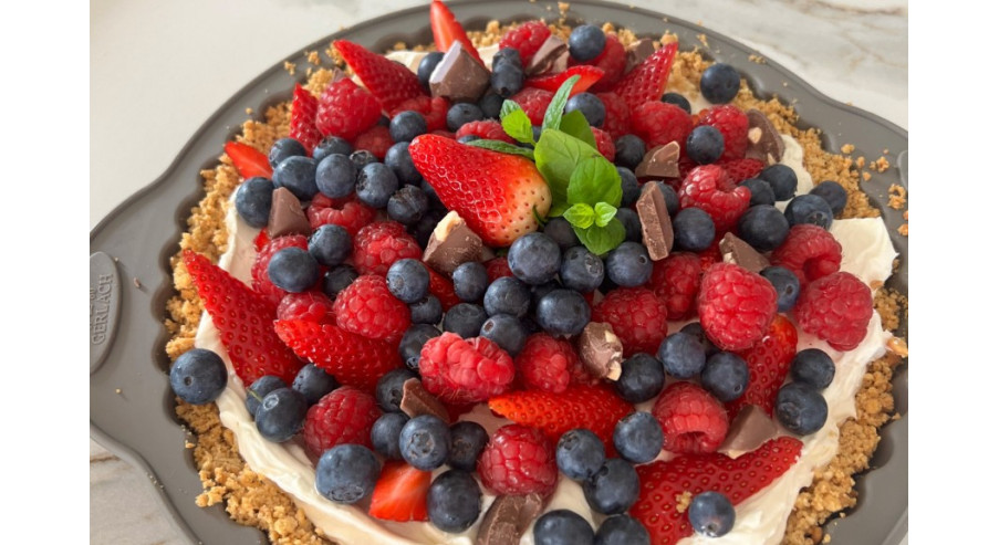 Przepis na tartę z mascarpone i świeżymi owocami  – przepis sióstr ADiHD