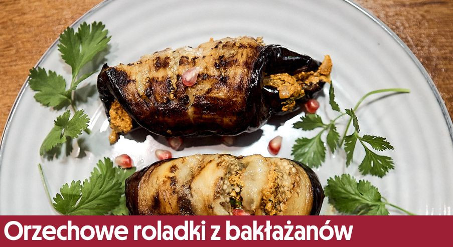 Orzechowe roladki z bakłażanów – idealne na zimno!