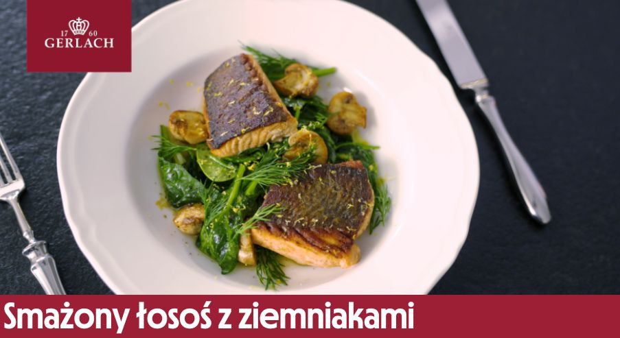 Smażony łosoś z ziemniakami – przepis z poradami