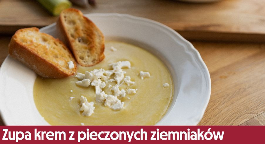 Zupa krem z pieczonych ziemniaków – zrób ją w garnku żeliwnym!
